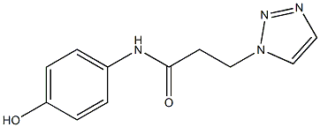 N-(4-hydroxyphenyl)-3-(1H-1,2,3-triazol-1-yl)propanamide Struktur