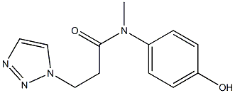 N-(4-hydroxyphenyl)-N-methyl-3-(1H-1,2,3-triazol-1-yl)propanamide Struktur