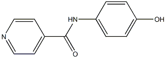 N-(4-hydroxyphenyl)pyridine-4-carboxamide Struktur