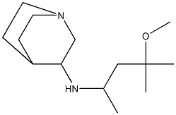 N-(4-methoxy-4-methylpentan-2-yl)-1-azabicyclo[2.2.2]octan-3-amine Struktur