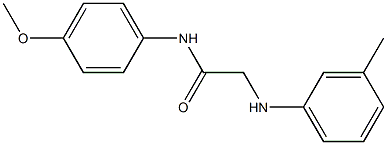 N-(4-methoxyphenyl)-2-[(3-methylphenyl)amino]acetamide Struktur