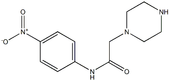 N-(4-nitrophenyl)-2-(piperazin-1-yl)acetamide Struktur