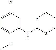 N-(5-chloro-2-methoxyphenyl)-5,6-dihydro-4H-1,3-thiazin-2-amine Struktur