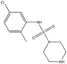 N-(5-chloro-2-methylphenyl)piperazine-1-sulfonamide Struktur