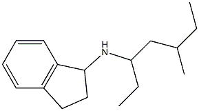 N-(5-methylheptan-3-yl)-2,3-dihydro-1H-inden-1-amine Struktur