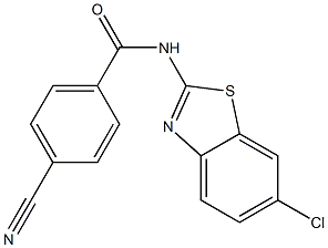 N-(6-chloro-1,3-benzothiazol-2-yl)-4-cyanobenzamide Struktur