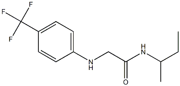 N-(butan-2-yl)-2-{[4-(trifluoromethyl)phenyl]amino}acetamide Struktur