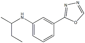 N-(butan-2-yl)-3-(1,3,4-oxadiazol-2-yl)aniline Struktur