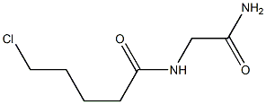 N-(carbamoylmethyl)-5-chloropentanamide Struktur