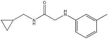 N-(cyclopropylmethyl)-2-[(3-methylphenyl)amino]acetamide Struktur