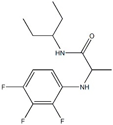 N-(pentan-3-yl)-2-[(2,3,4-trifluorophenyl)amino]propanamide Struktur