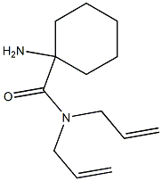 N,N-diallyl-1-aminocyclohexanecarboxamide Struktur