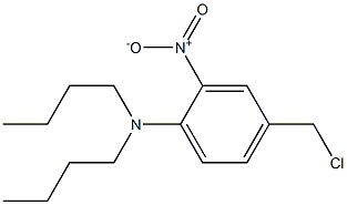 N,N-dibutyl-4-(chloromethyl)-2-nitroaniline Struktur