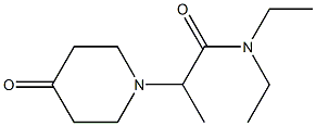 N,N-diethyl-2-(4-oxopiperidin-1-yl)propanamide Struktur