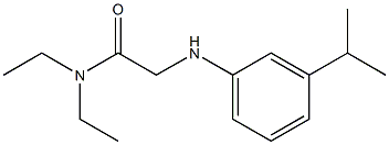 N,N-diethyl-2-{[3-(propan-2-yl)phenyl]amino}acetamide Struktur