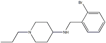 N-[(2-bromophenyl)methyl]-1-propylpiperidin-4-amine Struktur