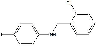 N-[(2-chlorophenyl)methyl]-4-iodoaniline Struktur