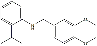 N-[(3,4-dimethoxyphenyl)methyl]-2-(propan-2-yl)aniline Struktur