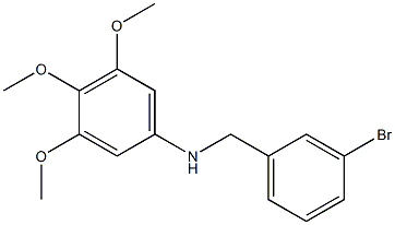 N-[(3-bromophenyl)methyl]-3,4,5-trimethoxyaniline Struktur