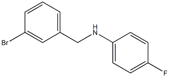 N-[(3-bromophenyl)methyl]-4-fluoroaniline Struktur