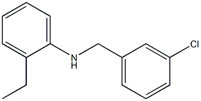 N-[(3-chlorophenyl)methyl]-2-ethylaniline Struktur