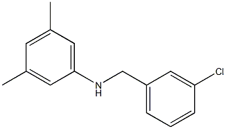 N-[(3-chlorophenyl)methyl]-3,5-dimethylaniline Struktur