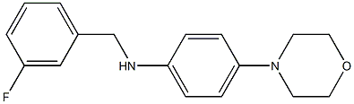 N-[(3-fluorophenyl)methyl]-4-(morpholin-4-yl)aniline Struktur