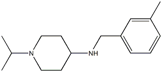 N-[(3-methylphenyl)methyl]-1-(propan-2-yl)piperidin-4-amine Struktur