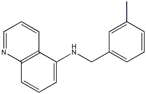 N-[(3-methylphenyl)methyl]quinolin-5-amine Struktur