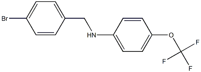 N-[(4-bromophenyl)methyl]-4-(trifluoromethoxy)aniline Struktur