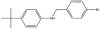 N-[(4-bromophenyl)methyl]-4-tert-butylaniline Struktur