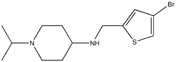 N-[(4-bromothiophen-2-yl)methyl]-1-(propan-2-yl)piperidin-4-amine Struktur