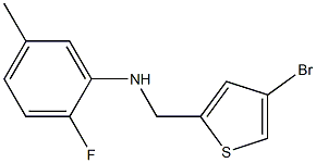 N-[(4-bromothiophen-2-yl)methyl]-2-fluoro-5-methylaniline Struktur