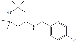 N-[(4-chlorophenyl)methyl]-2,2,6,6-tetramethylpiperidin-4-amine Struktur