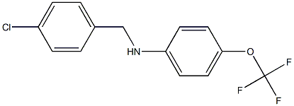 N-[(4-chlorophenyl)methyl]-4-(trifluoromethoxy)aniline Struktur