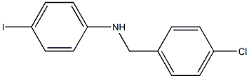 N-[(4-chlorophenyl)methyl]-4-iodoaniline Struktur