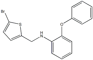 N-[(5-bromothiophen-2-yl)methyl]-2-phenoxyaniline Struktur