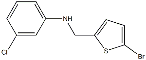 N-[(5-bromothiophen-2-yl)methyl]-3-chloroaniline Struktur