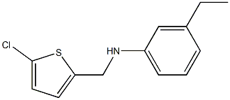 N-[(5-chlorothiophen-2-yl)methyl]-3-ethylaniline Struktur