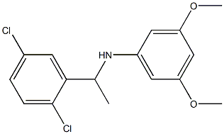 N-[1-(2,5-dichlorophenyl)ethyl]-3,5-dimethoxyaniline Struktur