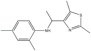 N-[1-(2,5-dimethyl-1,3-thiazol-4-yl)ethyl]-2,4-dimethylaniline Struktur