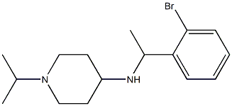 N-[1-(2-bromophenyl)ethyl]-1-(propan-2-yl)piperidin-4-amine Struktur