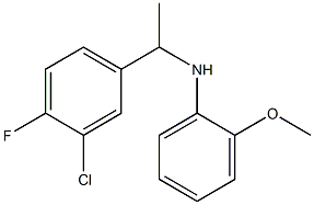 N-[1-(3-chloro-4-fluorophenyl)ethyl]-2-methoxyaniline Struktur