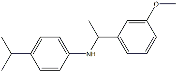 N-[1-(3-methoxyphenyl)ethyl]-4-(propan-2-yl)aniline Struktur