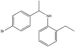 N-[1-(4-bromophenyl)ethyl]-2-ethylaniline Struktur