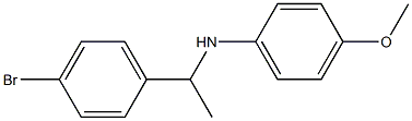 N-[1-(4-bromophenyl)ethyl]-4-methoxyaniline Struktur