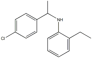 N-[1-(4-chlorophenyl)ethyl]-2-ethylaniline Struktur