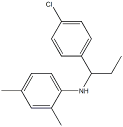 N-[1-(4-chlorophenyl)propyl]-2,4-dimethylaniline Struktur