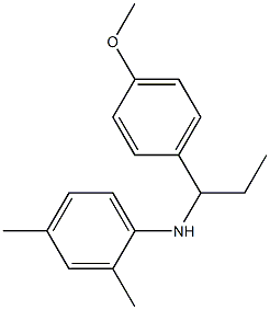 N-[1-(4-methoxyphenyl)propyl]-2,4-dimethylaniline Struktur