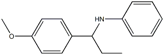 N-[1-(4-methoxyphenyl)propyl]aniline Struktur